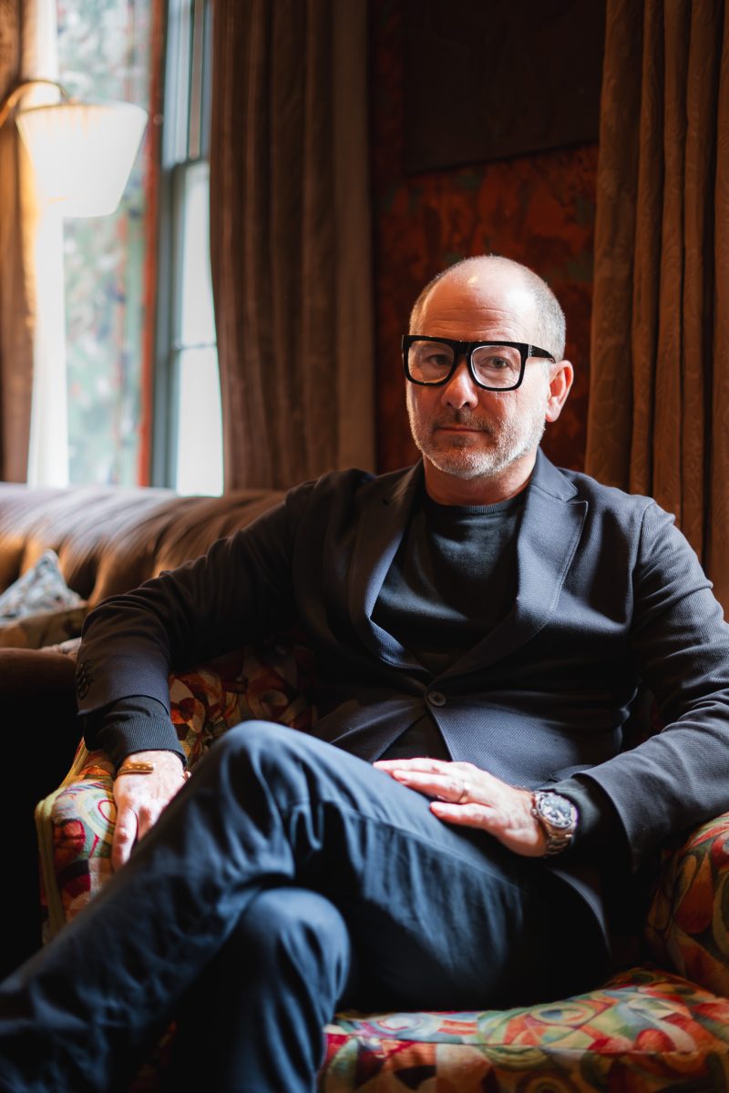 Kevin Rockey, Area General Manager of the Zetter & Marrable's hotel, in the Parlour, Clerkenwell